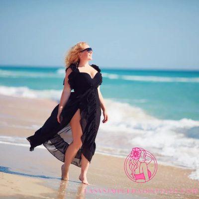  How to dress at the beach when you are plump?  Beach outfit ideas for round women to hide the curves!
