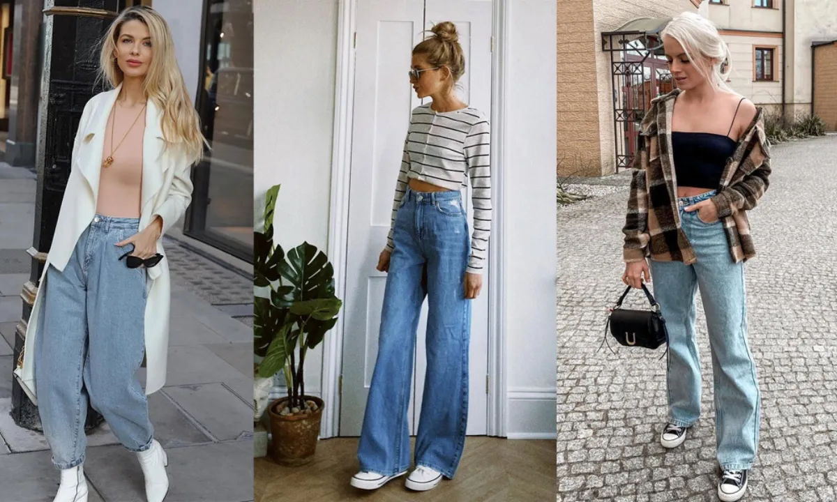 1695116061 207 How to wear womens baggy jeans Here are the cutting edge.webp - How to wear women's baggy jeans?  Here are the cutting-edge fashion looks to copy this fall-winter