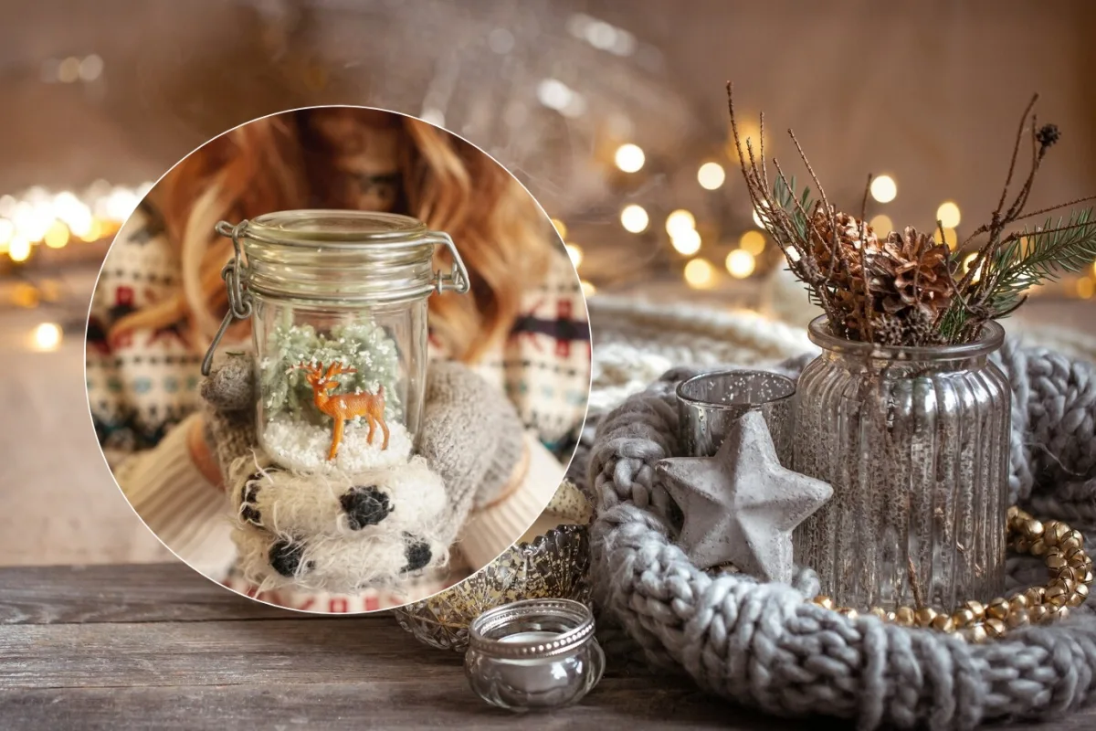 Adopt Christmas decor with a glass jar to add magic.webp - Adopt Christmas decor with a glass jar to add magic to your home on a low budget