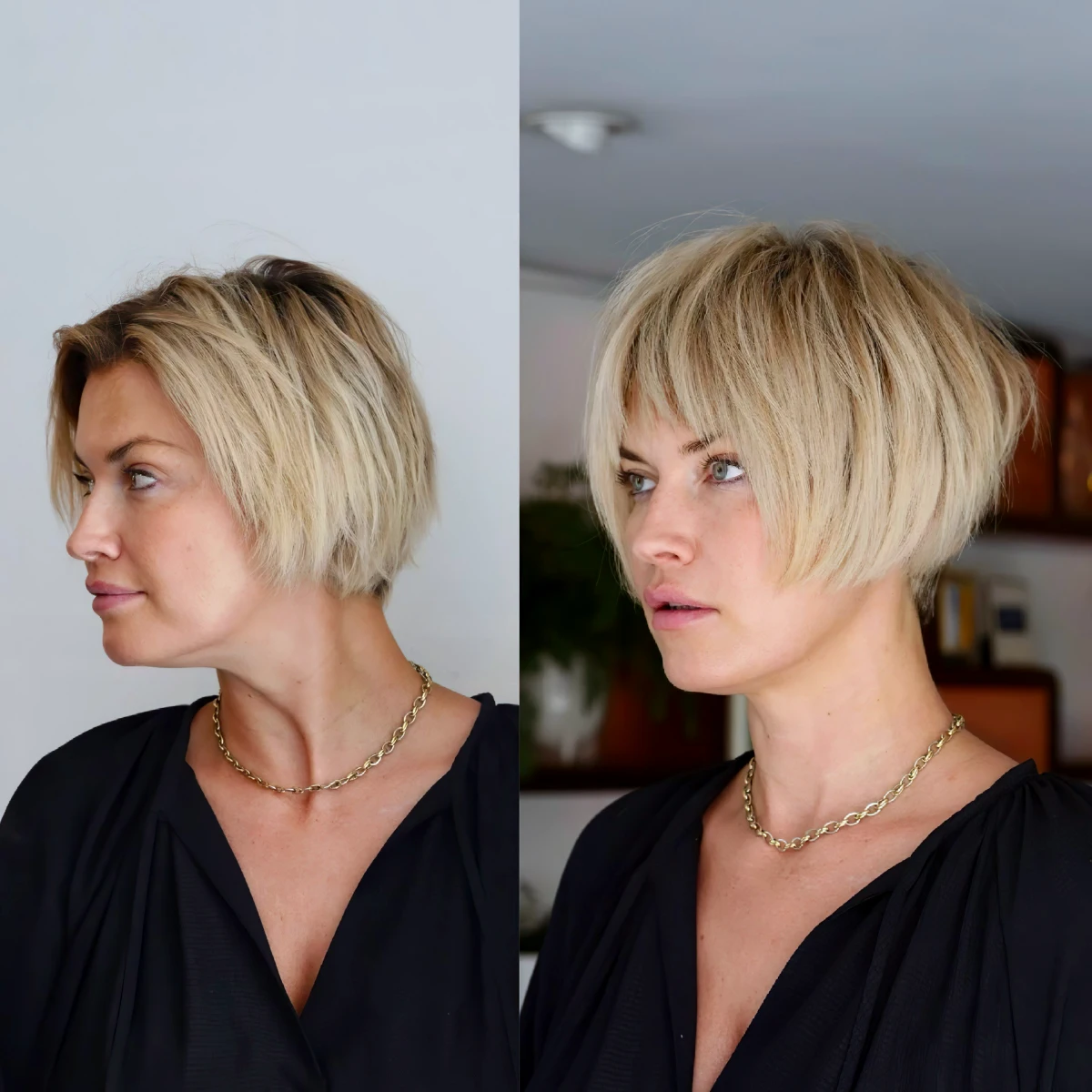 1706195963 172 6 mid short gradient haircuts for women aged 60 to look.webp - 6 mid-short gradient haircuts for women aged 60 to look younger!  Hair trends of 2024