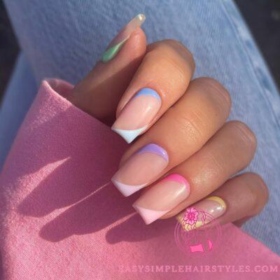 why I'm opting for the French manicure in pastel colors this season
