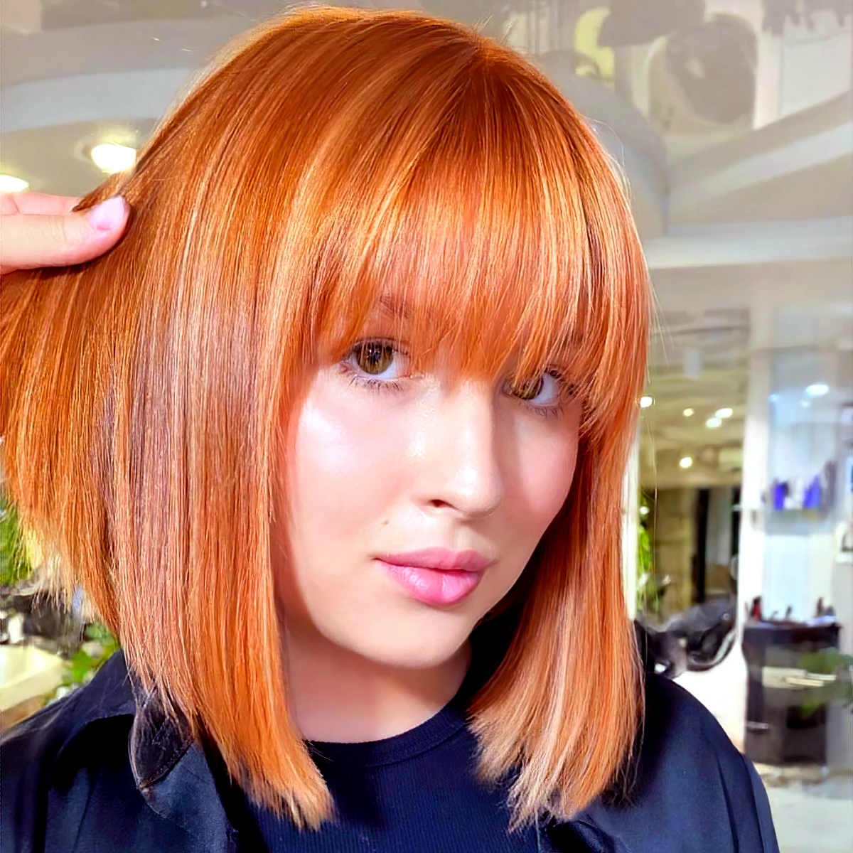 1724170482 548 The best bob cuts with thinned bangs for a touch.webp - The best bob cuts with thinned bangs for a touch of modernity and freshness in 2014